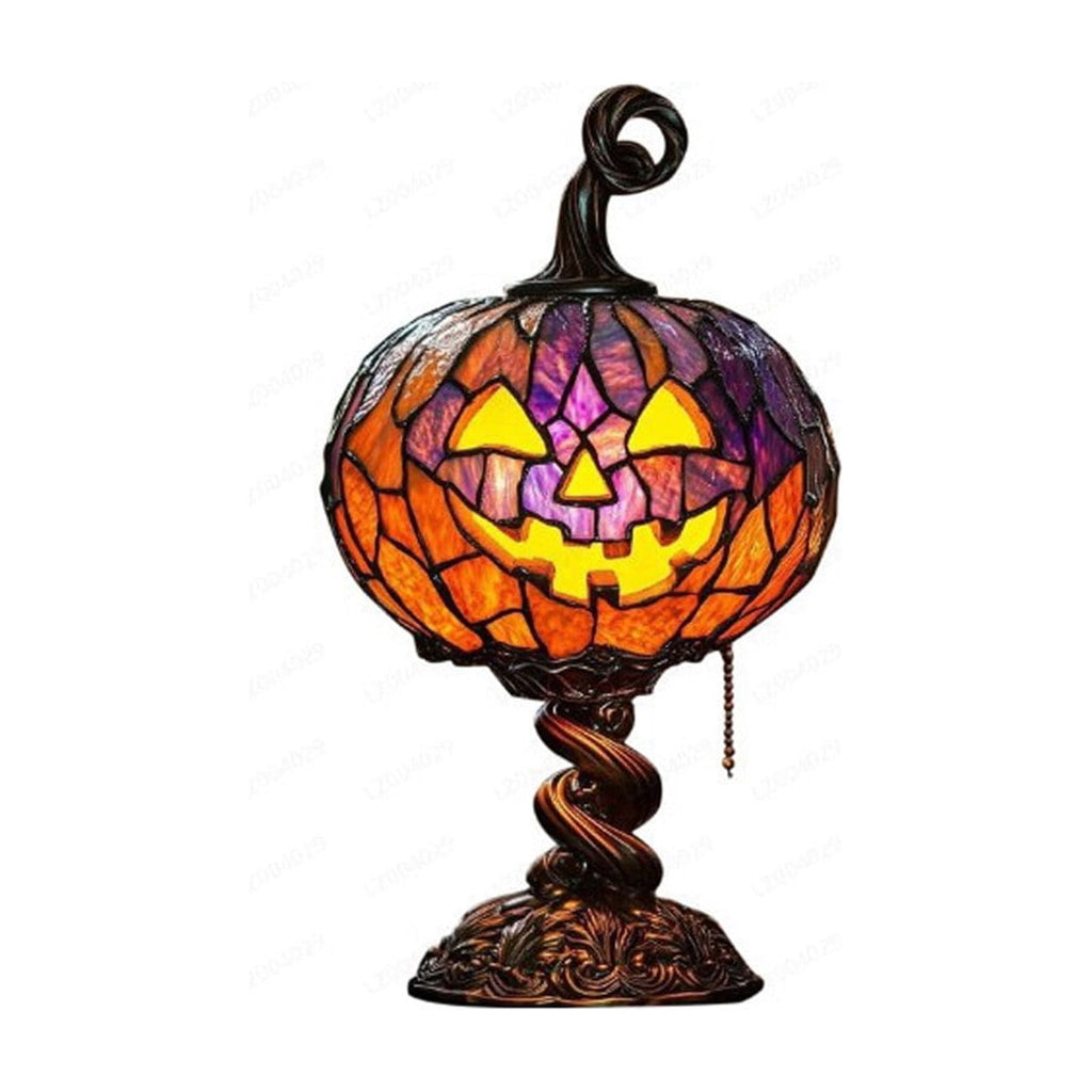 Halloween Pumpkin Candy Bowl with Lid, Decorative Plastic Treat Jar with Crushed Stone Look for Candy Serving and Seasonal Table Display, Reusable Spooky Home Accent, Home Decor, Brown