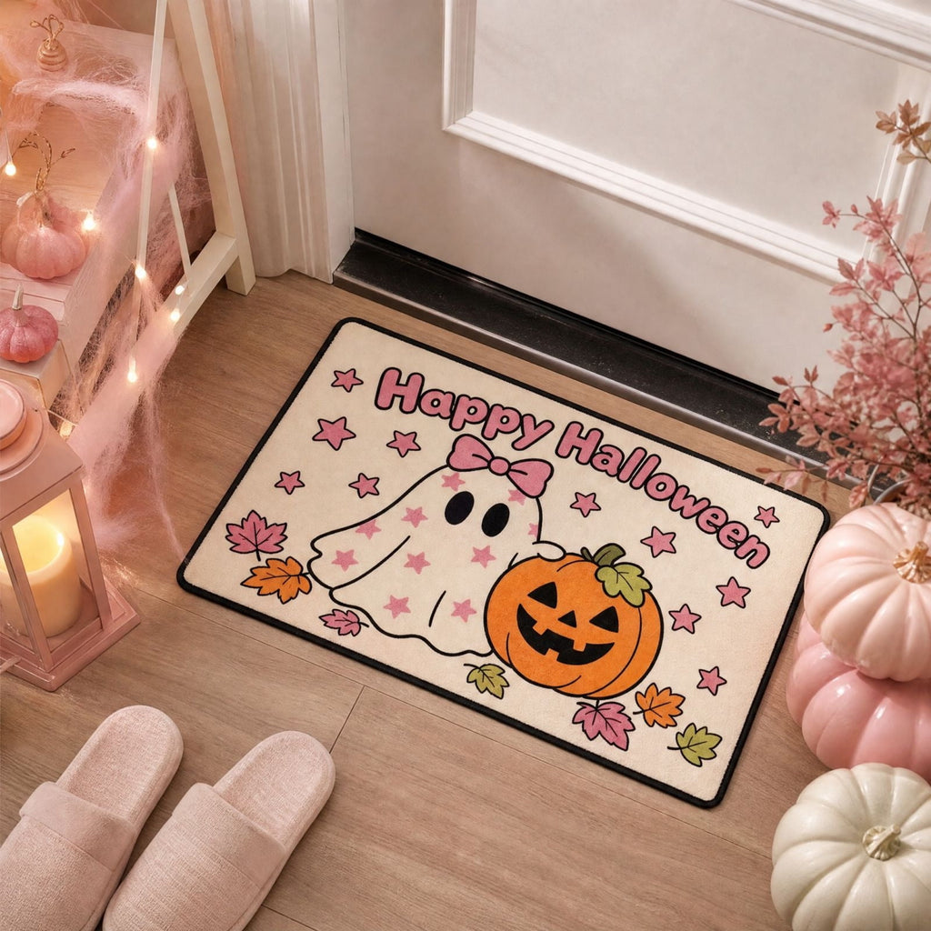 AuroraX Halloween Ghost Decor Outdoor Halloween Decoration Courtyard Tabletop Desktop Haunted Halloween Decoration for Yard Garden Pink