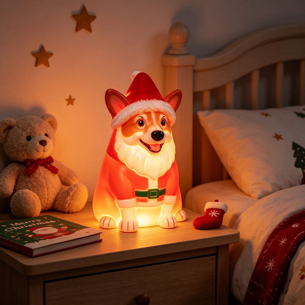 Clearance! Halloween Light‑Up Dog Figurine, 7.9in Scarecrow Dog Statue with Glowing Pumpkin, Waterproof Resin Table Yard Decor