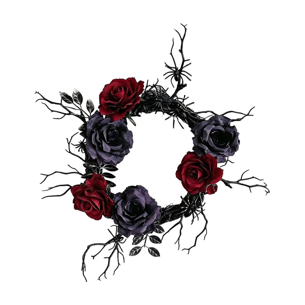 Black Rattan Wall Decoration, Halloween Wicker Bat Art, Indoor and Outdoor Festive Decor, Durable Plastic Material