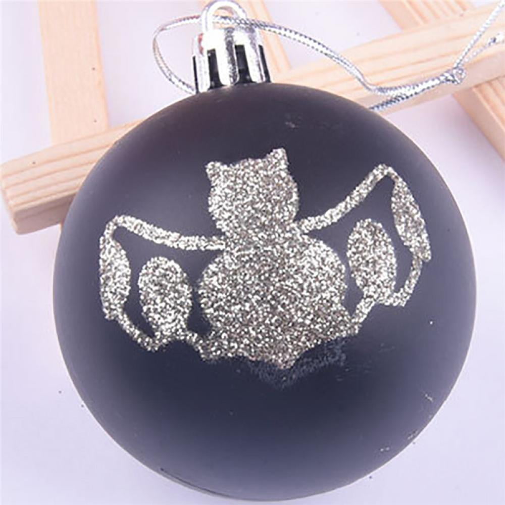 12pcs Halloween Hanging Balls Halloween Pumpkin Bat Spider Web Ball for Halloween Wreath Ornaments and Party Decoration