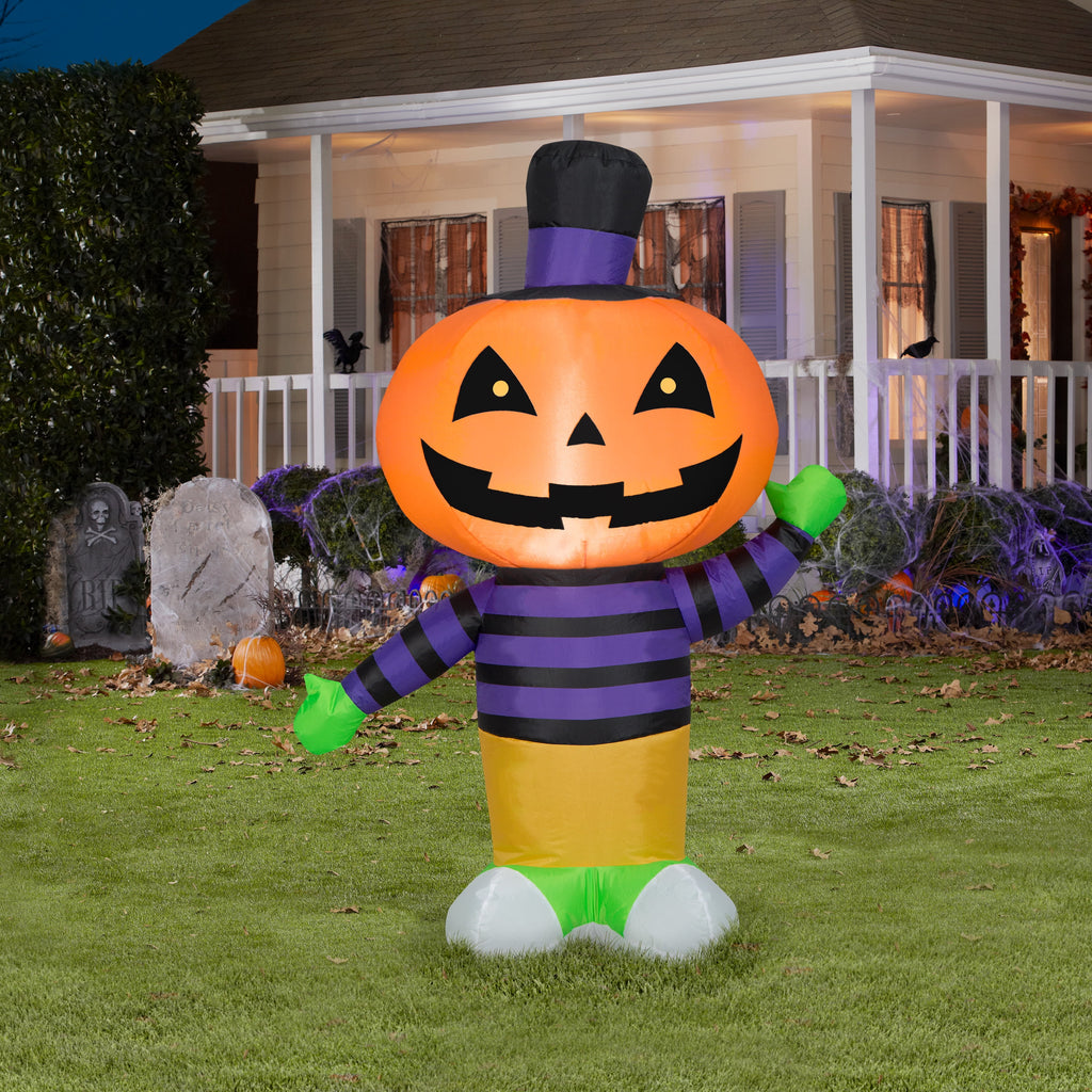 Airblown Inflatables Traditional Jack-O'-Lantern, 4'