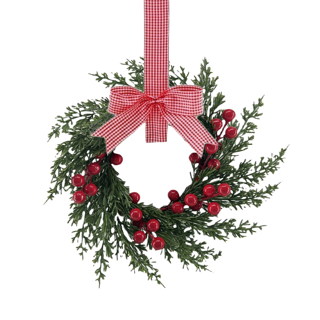 FXMLRLK 1 Pack Halloween Cabinet Wreaths with Ribbon Bows Artificial Flowers Kitchen Wreath for Window Front Door Farmhouse Wall Halloween Decorations, Blue
