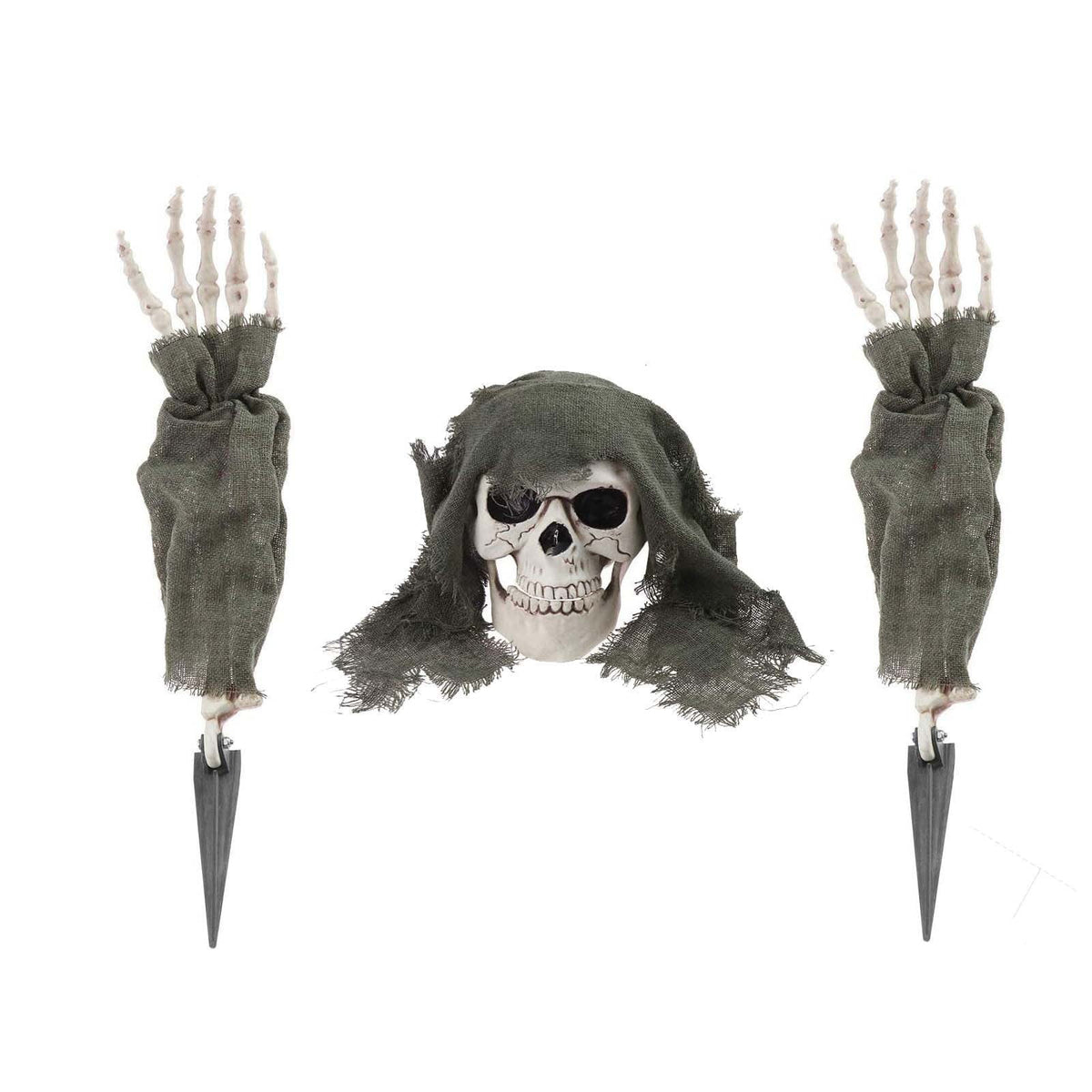 Tepsmf Outdoor Halloween Decorations,Skull Skeleton Ground Breaker Stakes,Halloween Decorations