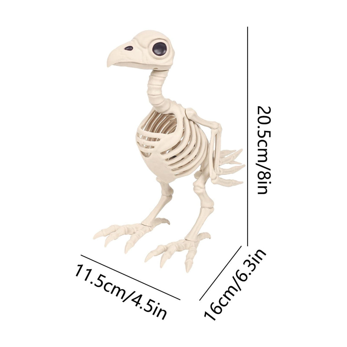 Suncoda Halloween Skeleton Decorations, 13 Different Animal Skeletons Halloween Decorations, Horror Simulation Animals Skeleton Ornaments Bar Decoration, Halloween Gifts