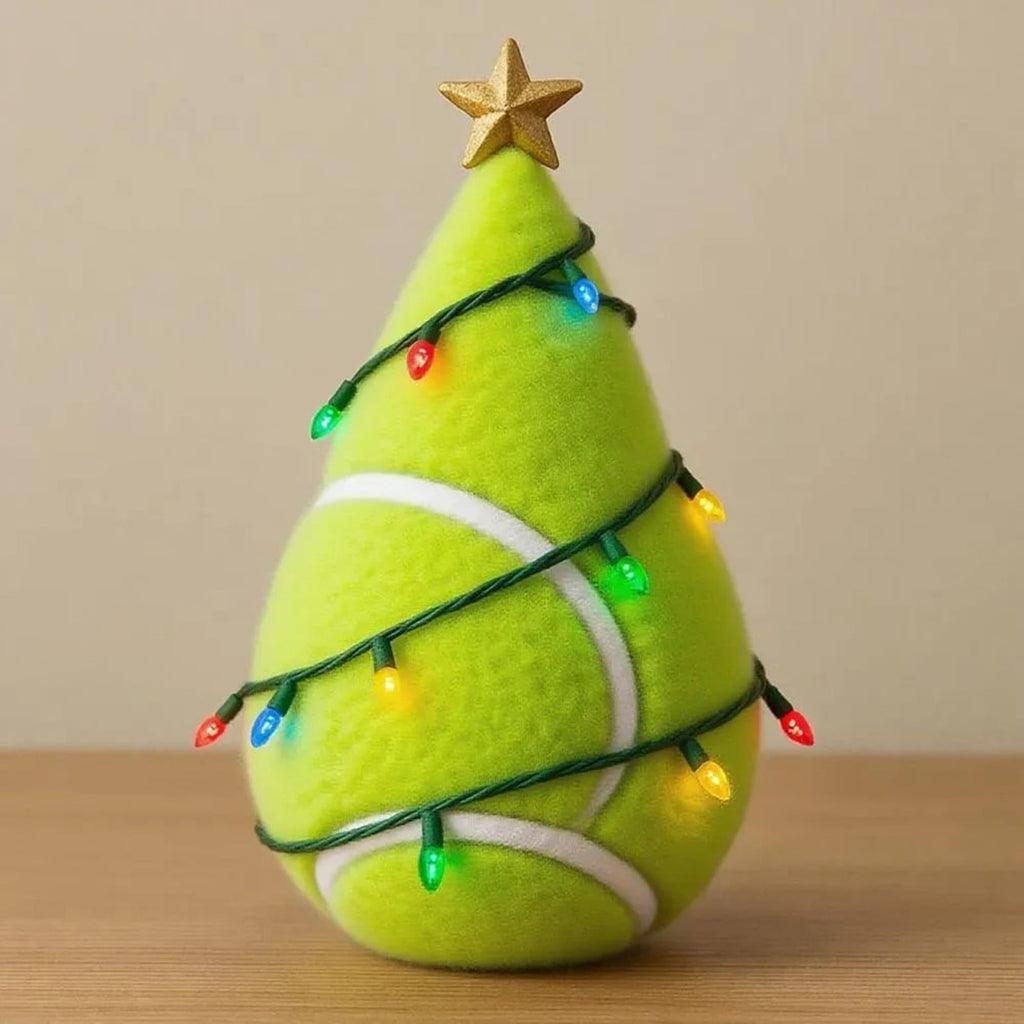 Christmas in july Decorations, Christmas Tree Resin Figurine, Sports Themed Tabletop Decor for Fall Thanksgiving Summerween, Unique Holiday Gift