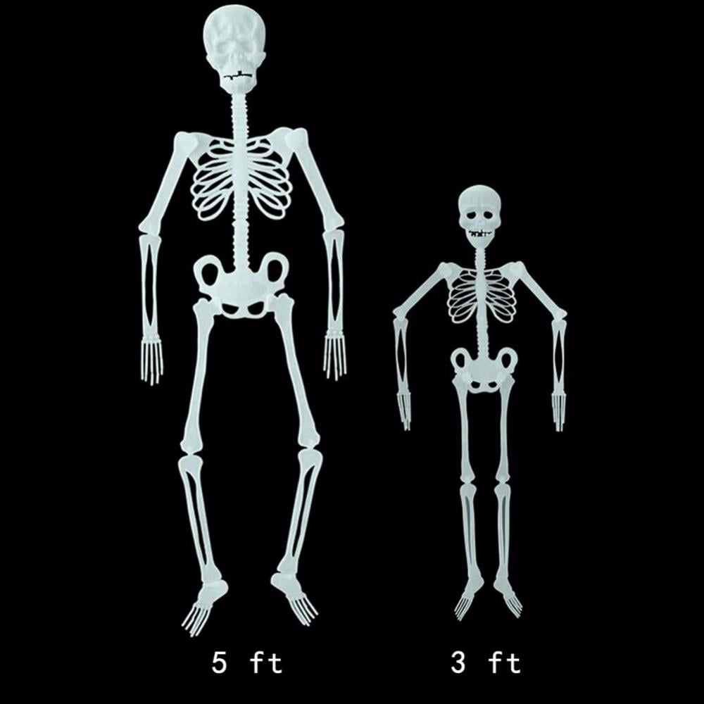 Halloween Hanging Luminous Skeleton Decorations, Full Body Glow-in-The-Dark Skeleton for Halloween Party Decorations Outdoor Yard Garden Hanging Ornaments Props