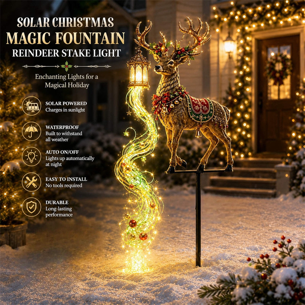 Halloween Solar Garden Stake Light,Metal Hanging Pumpkin Lantern Waterproof for Yard Lawn Proch