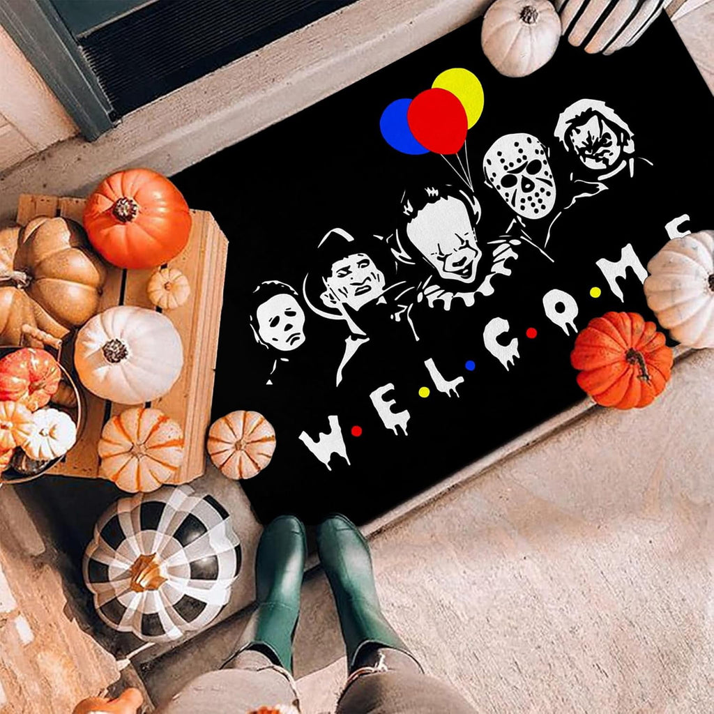 Jack Skeleton Door Mat 30x17 inch, Nightmare Christmas Welcome Doormat, Nightmare Christmas Gfits, Nightmare Christmas Decor