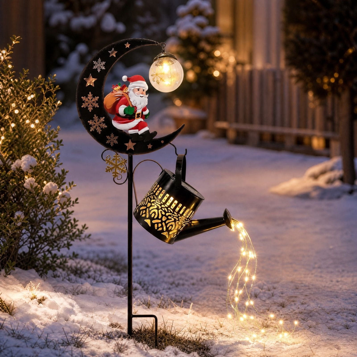 Halloween Solar Garden Stake Light,Metal Hanging Pumpkin Lantern Waterproof for Yard Lawn Proch