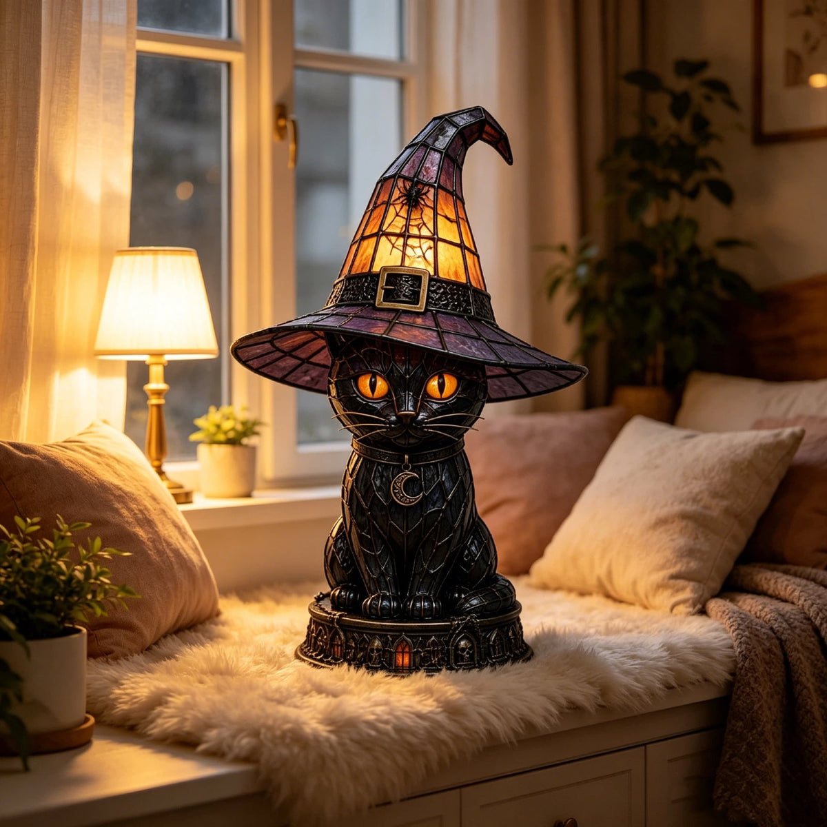 Halloween Ghost Night Light, Cute Ghost Playing The Guitar Lamp, Ghost Warm Lighted Figurine Lamps for Party Bedroom Study Room Home Dorm, Halloween Decor Indoor