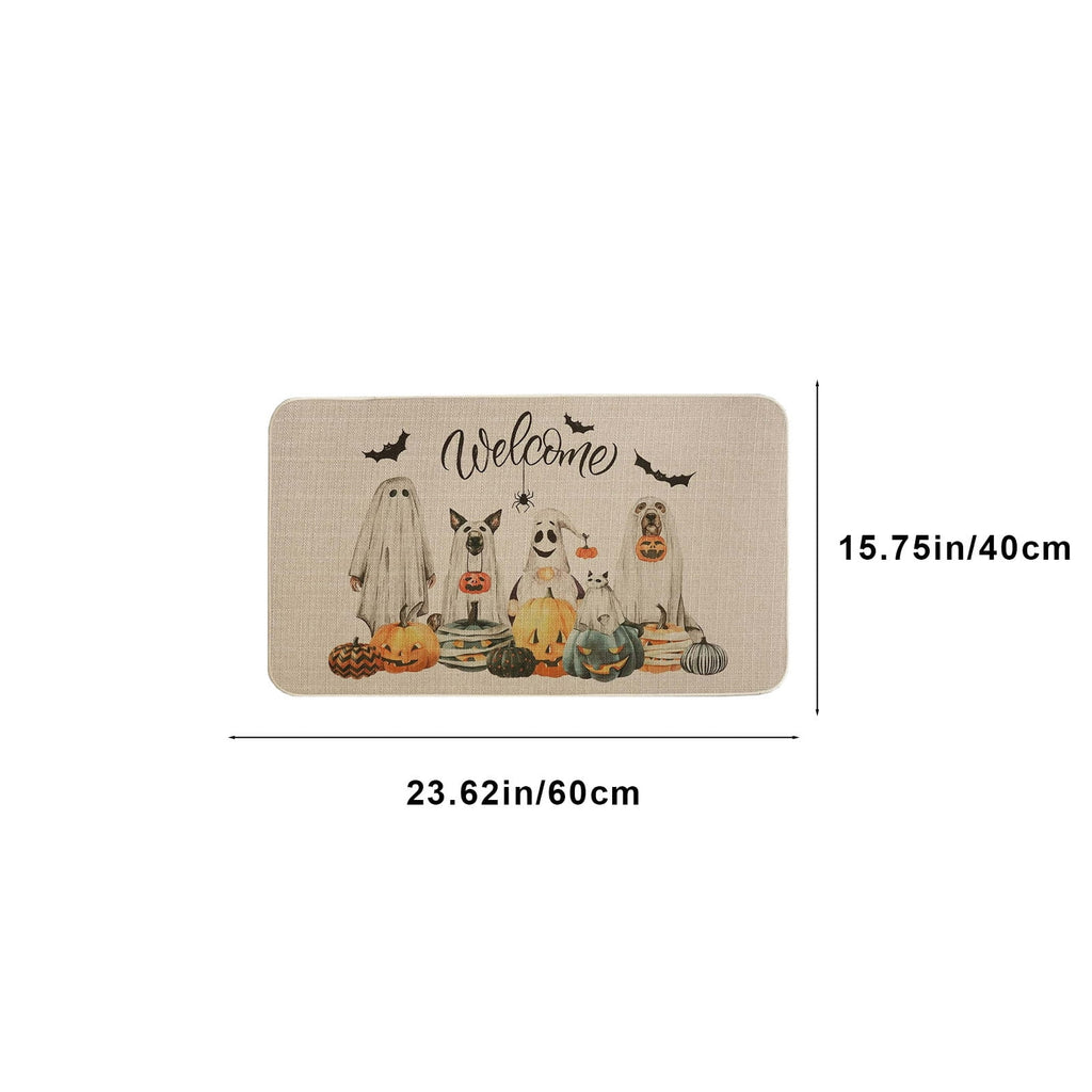PEIBang Halloween Door Mat,Pumpkins Outdoor Rug Bathroom Doormat,Decorative Front Doormat Indoor Outdoor for Home Decor