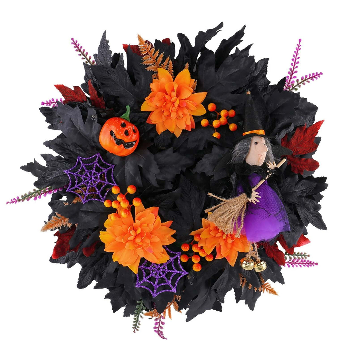 Rijanmt Decorative Plastic Easter Day Wreath, Multicolor