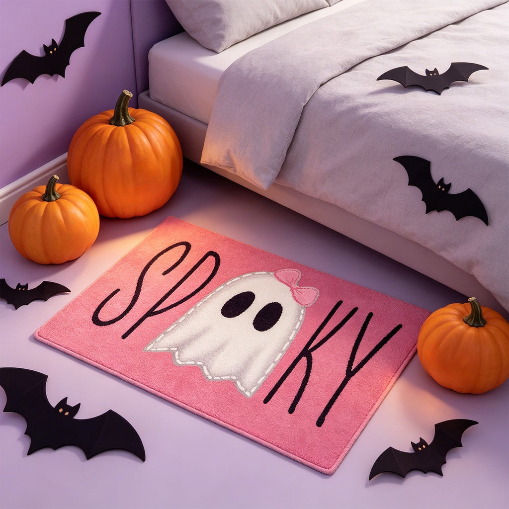 Halloween Pumpkin Doormat, Soft Non-Slip Indoor Outdoor Welcome Rug for Entryway Porch and Front Door