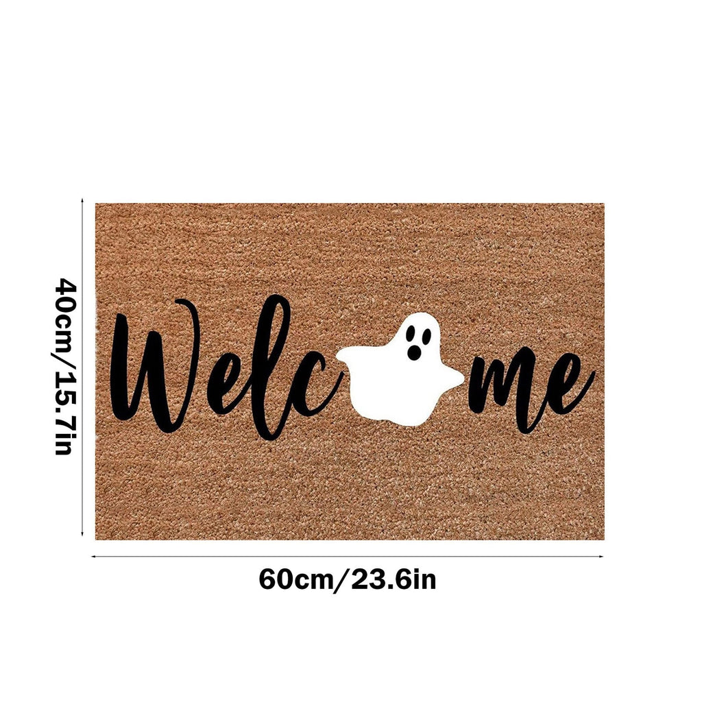 Halloween Door Mat Classic Print Skidproof Mat 15.75x23.62in Polyester Skidproof & Dirt Trapping for Front Door Porch Entryway by MPOISVA