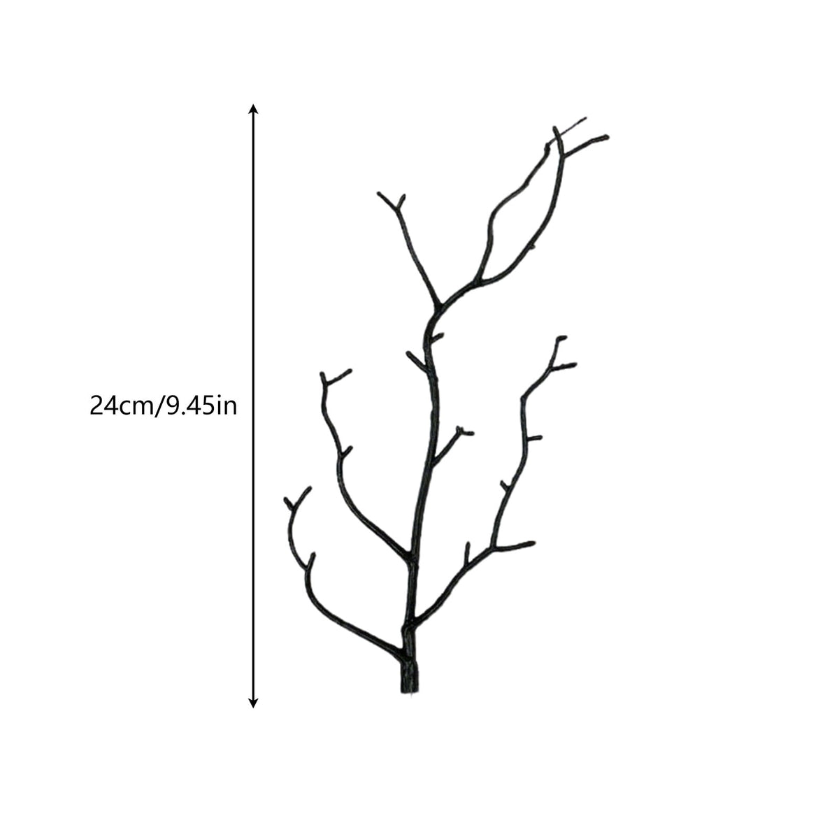 Halloween Artificial Branches, 10Pcs Black Bare Twigs Vase Fillers for Spooky Home Decor, Plastic Decorative Stems for Mantel Table Centerpiece, Creepy Indoor Outdoor Halloween Accents
