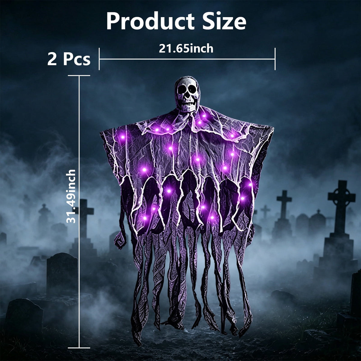 AGCAN 4 Packs Posable Halloween Hanging Skeleton Decoration, 16 Inch Halloween Decorations with Movable Joints for Graveyard Haunted House Props Decor Indoor Outdoor