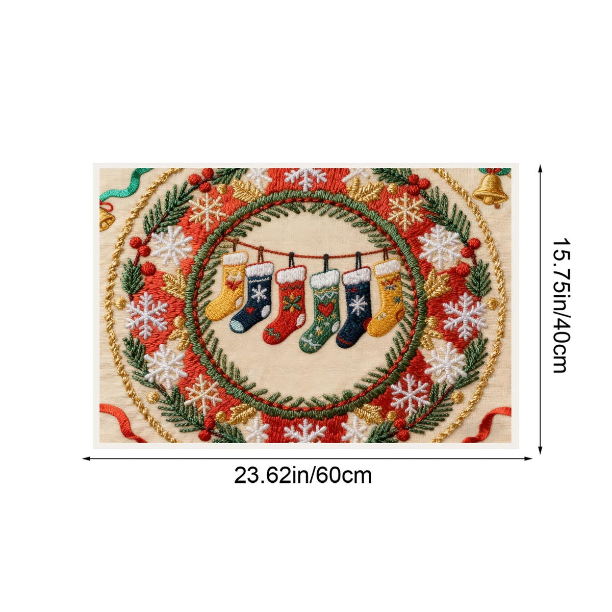 Tupukom Under 5 Dollars Christmas Welcome Doormat Front Door Mat Indoor Outdoor Entrance Floor Mats Non-Slip Washable Christmas Home Decor 16" x 24" Inch