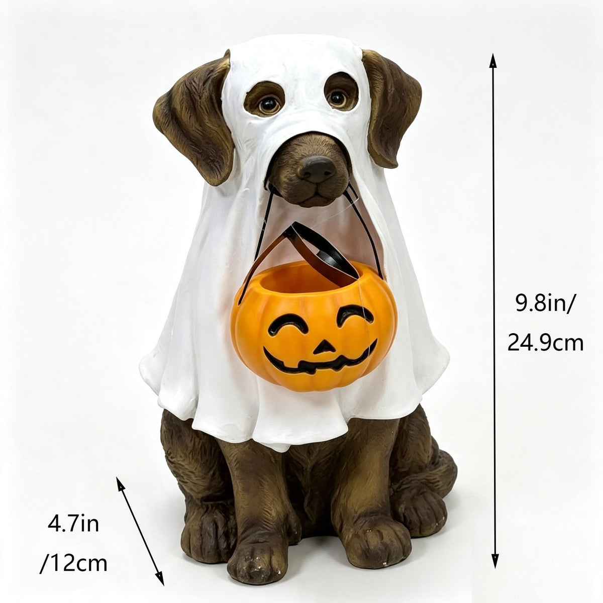 Dachshund Statue 9", Rusted Metal Dog Sculpture for Garden Yard, 1 Pack
