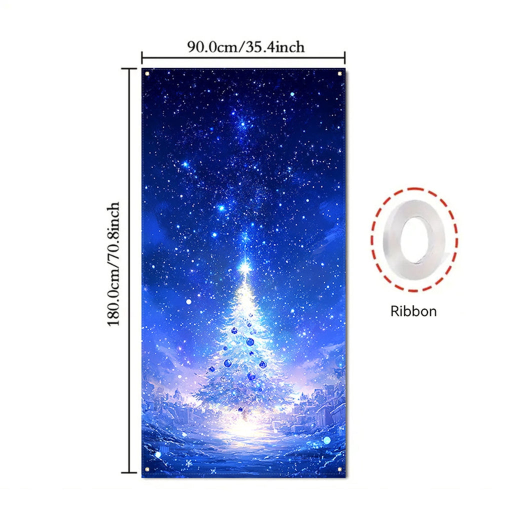 DAMAI Halloween Door Hanging Curtain Party Festival Scene Layout Supplies Decorative Porch Hanging Cloth