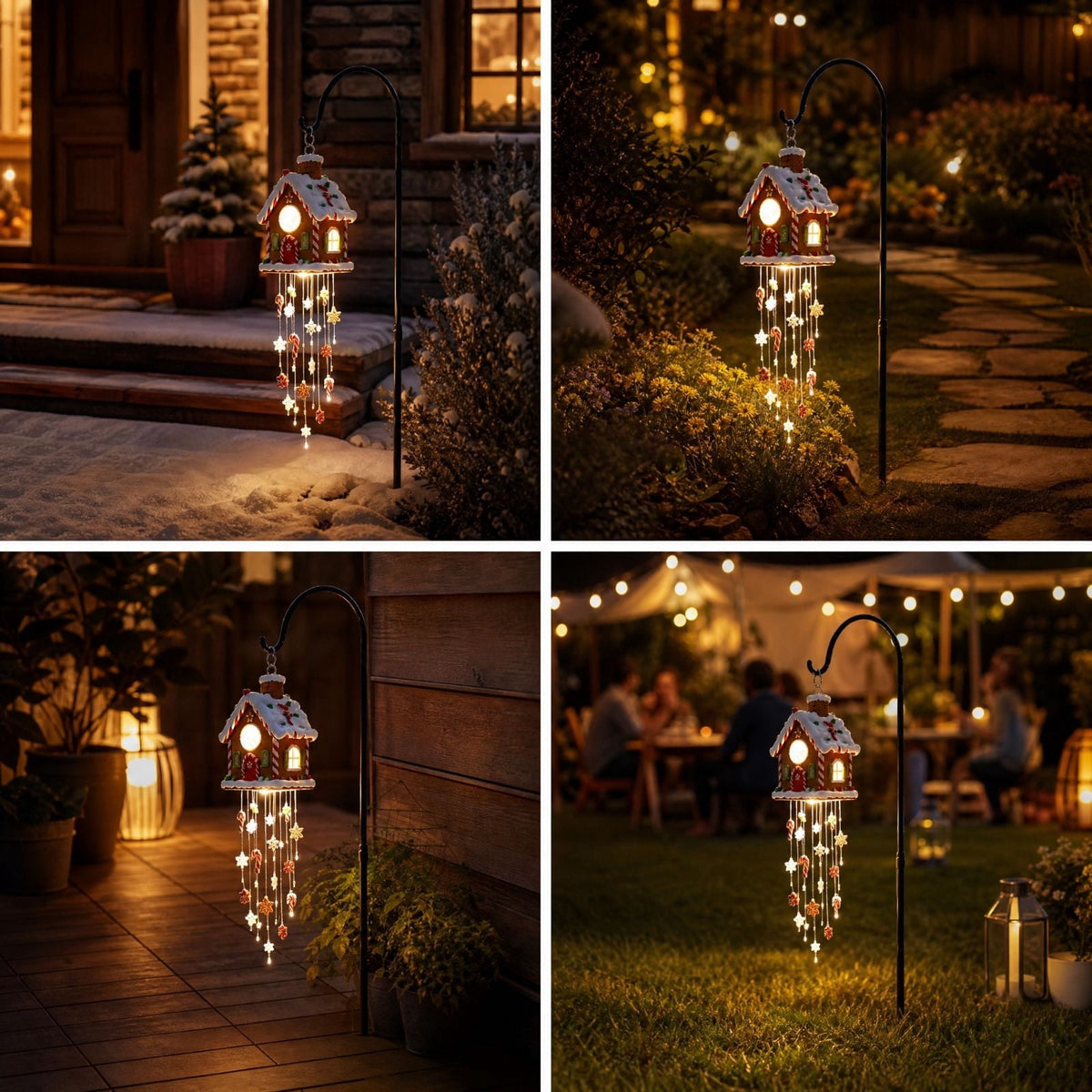 Halloween Solar Garden Stake Light,Metal Hanging Pumpkin Lantern Waterproof for Yard Lawn Proch