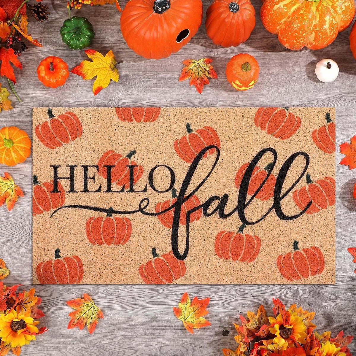 Halloween Door Mat Classic Print Skidproof Mat 15.75x23.62in Polyester Skidproof & Dirt Trapping for Front Door Porch Entryway by MPOISVA