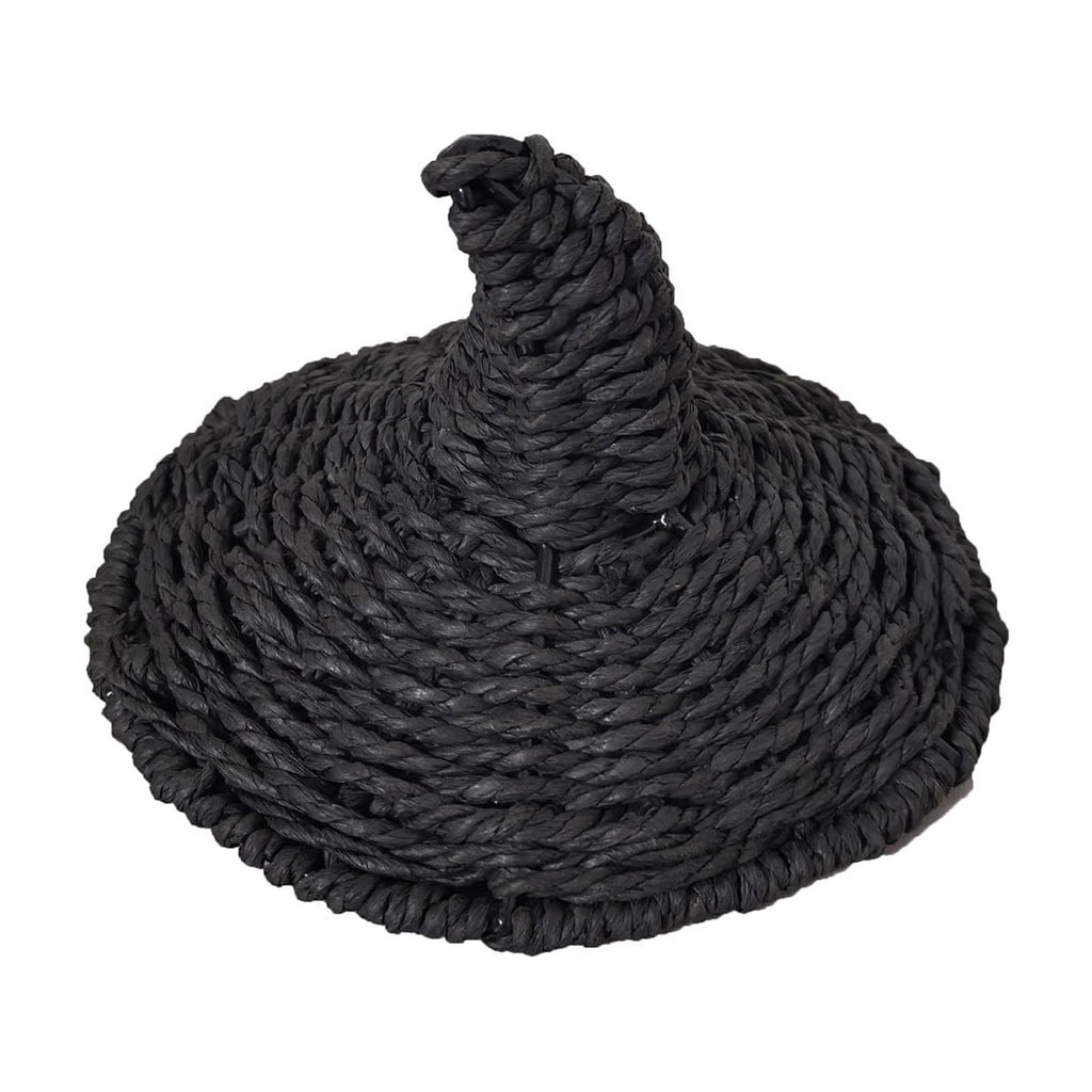 THOPBPRK 2026 Black Halloween Woven Pumpkin Jack-O'-Lantern, Halloween Decorations Pumpkin, USE LED Candle, Rattan Fall Halloween Decor for Home, 1Pack 11.8 Inch A
