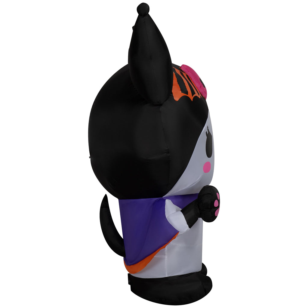 Halloween Kuromi Hello Kitty Airblown Yard Inflatable by Sanrio and Airblown Inflatables, 4.5 ft