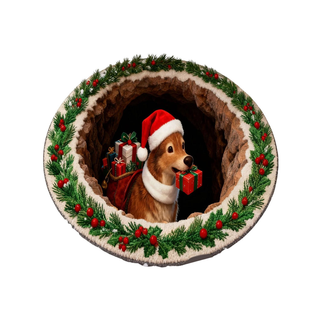 Tupukom Under 5 Dollars Christmas Welcome Doormat Front Door Mat Indoor Outdoor Entrance Floor Mats Non-Slip Washable Christmas Home Decor 16" x 24" Inch