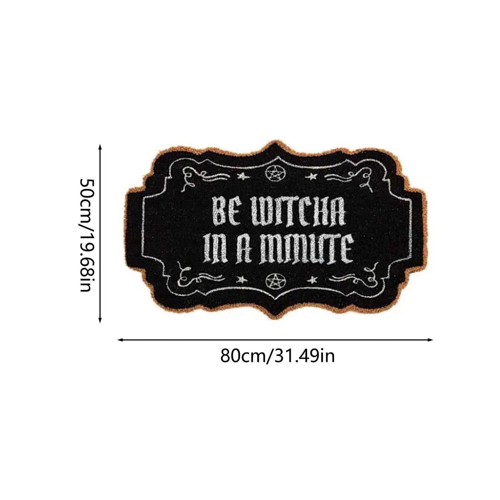 Tepsmf Halloween Ghost Doormat 19.7x31.4IN Black And Orange Checkered Soft Halloween Bathroom Rug Non Slip Cute Spooky Ghost Bathroom Decoration For Front Doors Porches And Holiday Decorations