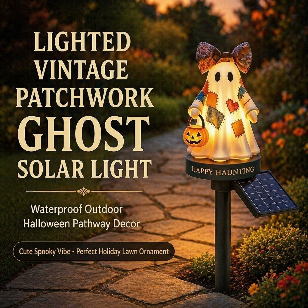 Clearance Halloween Solar Black Cat & Pumpkin Moon Garden Stake Light, Outdoor Waterproof LED Yard Decoration with Crescent Moon, Hanging Jack-o'-Lantern Lantern for Garden, Patio, Walkway, Porch