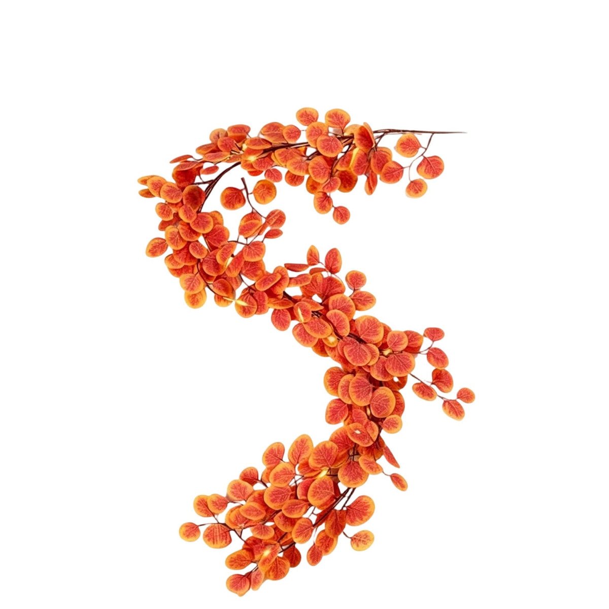 Chmadoxn 78.74" Halloween Thanksgiving Maple Leaf Garland with Mini Pumpkins & Berries, Artificial Fall Leaves Vine for Mantel Staircase Porch, Autumn Harvest Hanging Home Decor