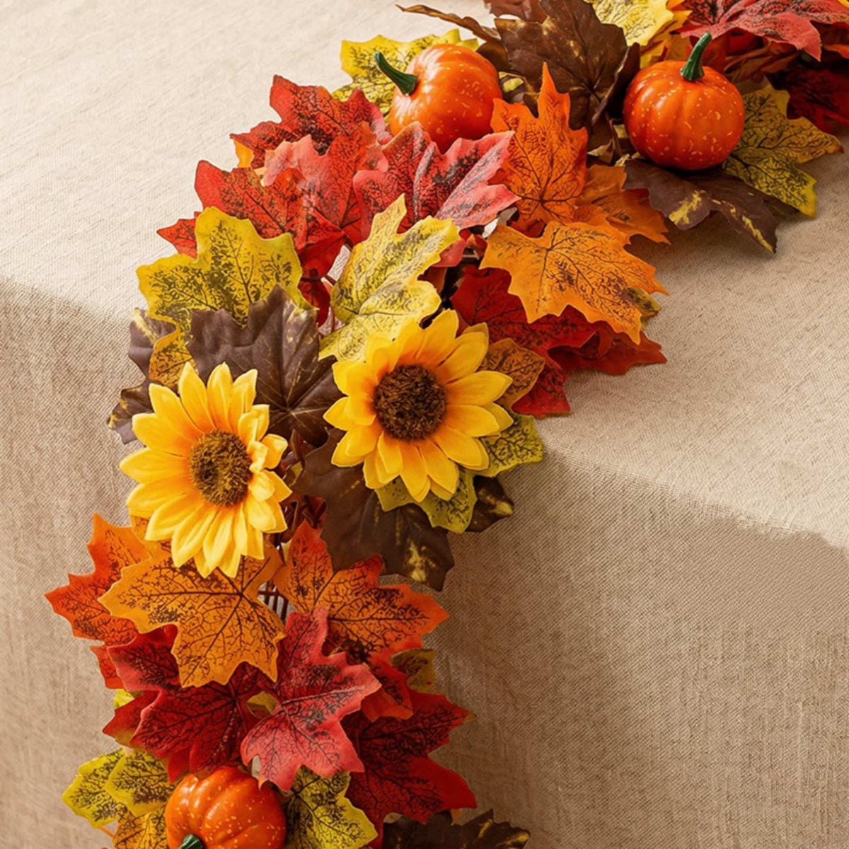 SCNOR 72 Inch Halloween Felt Garland with Ghost Pumpkin Witch Hat Spider Broom, Hanging Decor for Fireplace Mantel Wall