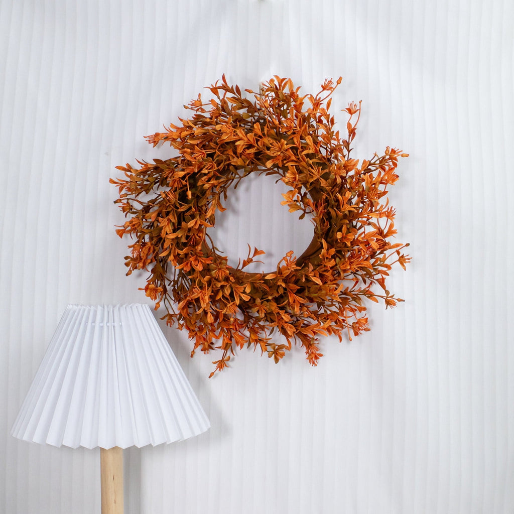 sruoe Fall Wreaths for Front Door for Halloween Party Pendant, Wall Window Decor, Festival Outdoor Hanging Ornament