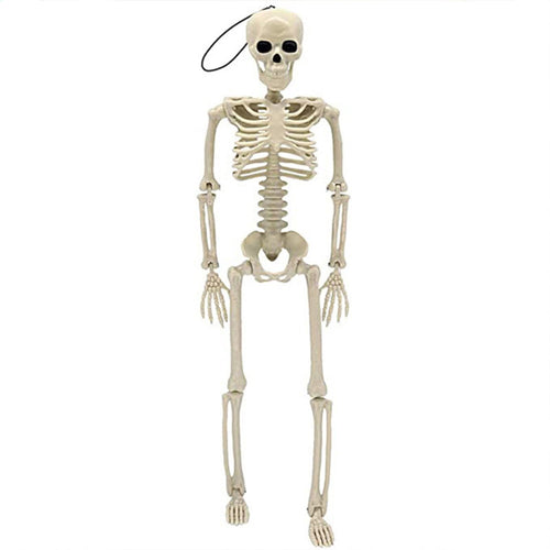 BiFandian Halloween Skeleton Ghost Decoration, Moving Skeleton Simulation Human Skeleton with Poseable Joints, Spooky Animated Figure for Haunted Yard, Party, Halloween Decoration Outdoor