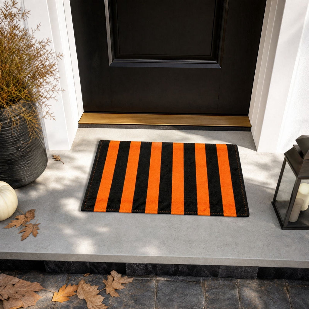 Front Door Mat Indoor Outdoor Entrance Rug, Semicircular Entrance Mat, Half Round Waterproo Non-Slip Durable Rubber Doormat for Garage, Patio, 29.5 inch