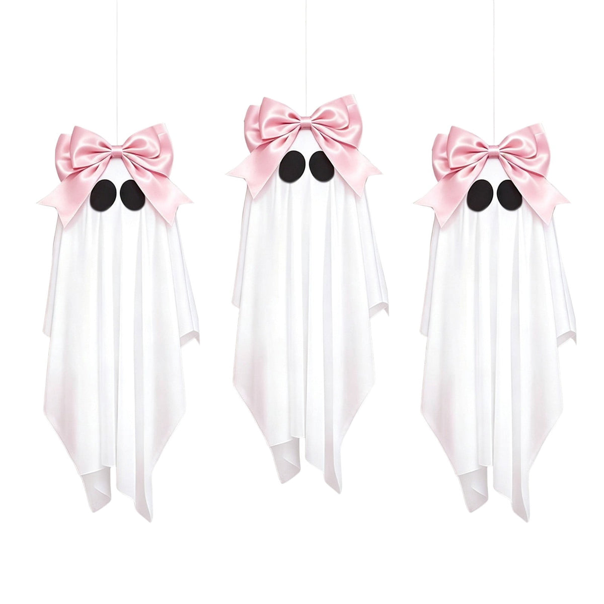 AuroraX Halloween Ghost Decor Outdoor Halloween Decoration Courtyard Tabletop Desktop Haunted Halloween Decoration for Yard Garden Pink