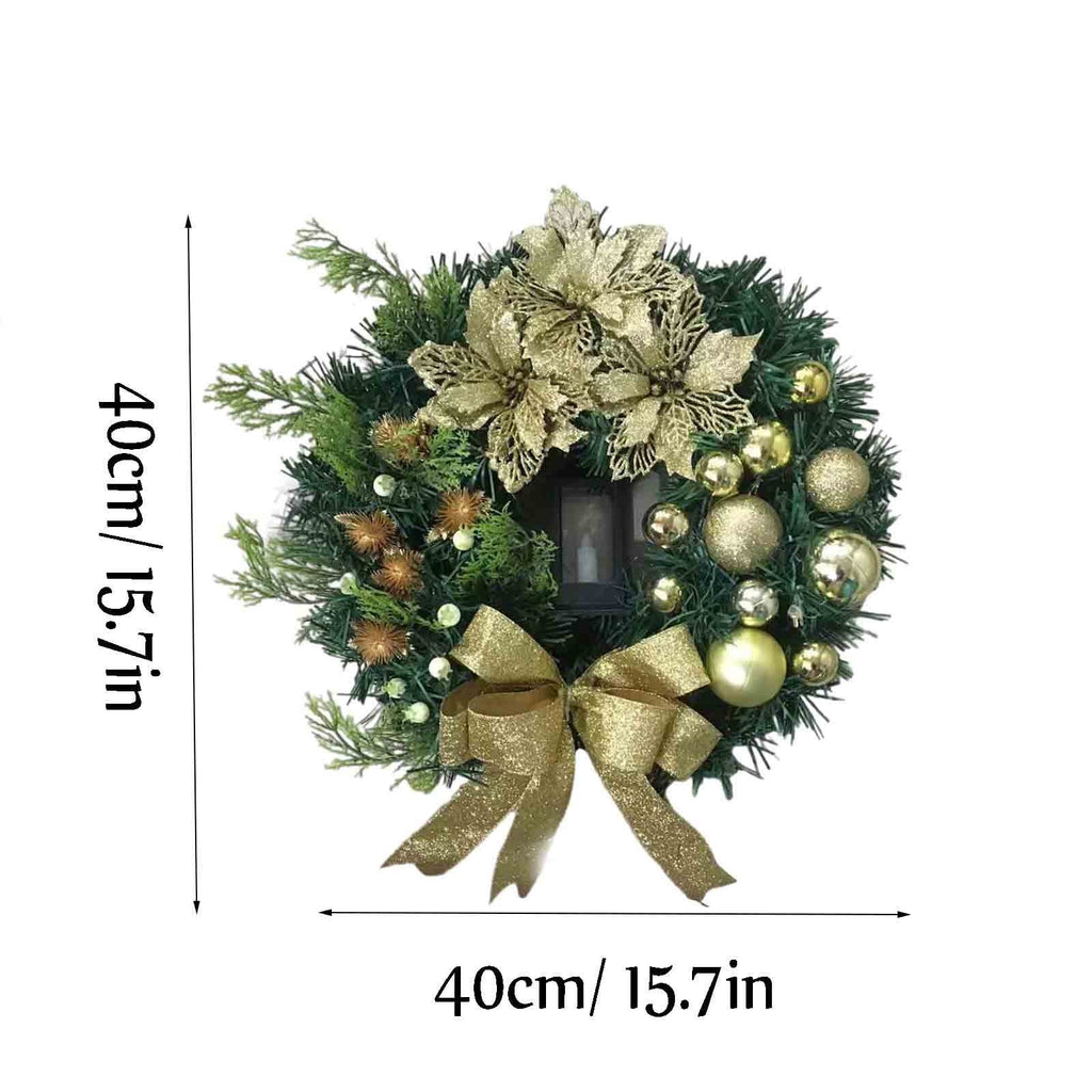 ICQOVD Halloween Pumpkin Maple Leaf Wreath with Skeleton Ornament Orange Black Bow Front Door Hanging Fall Home Decoration 15.75*15.75*3.15IN