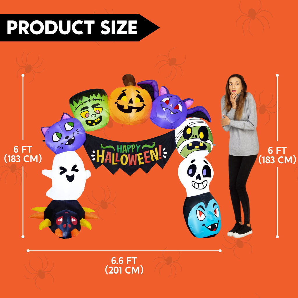 Joyfy 3.6 ft Animated Halloween Inflatable Dinosaur Decoration,Trunk or Treat Car Decorations Kit Dinosaur with Built-in LED Light for Halloween Party Indoor,Outdoor,Yard,Garden Decor