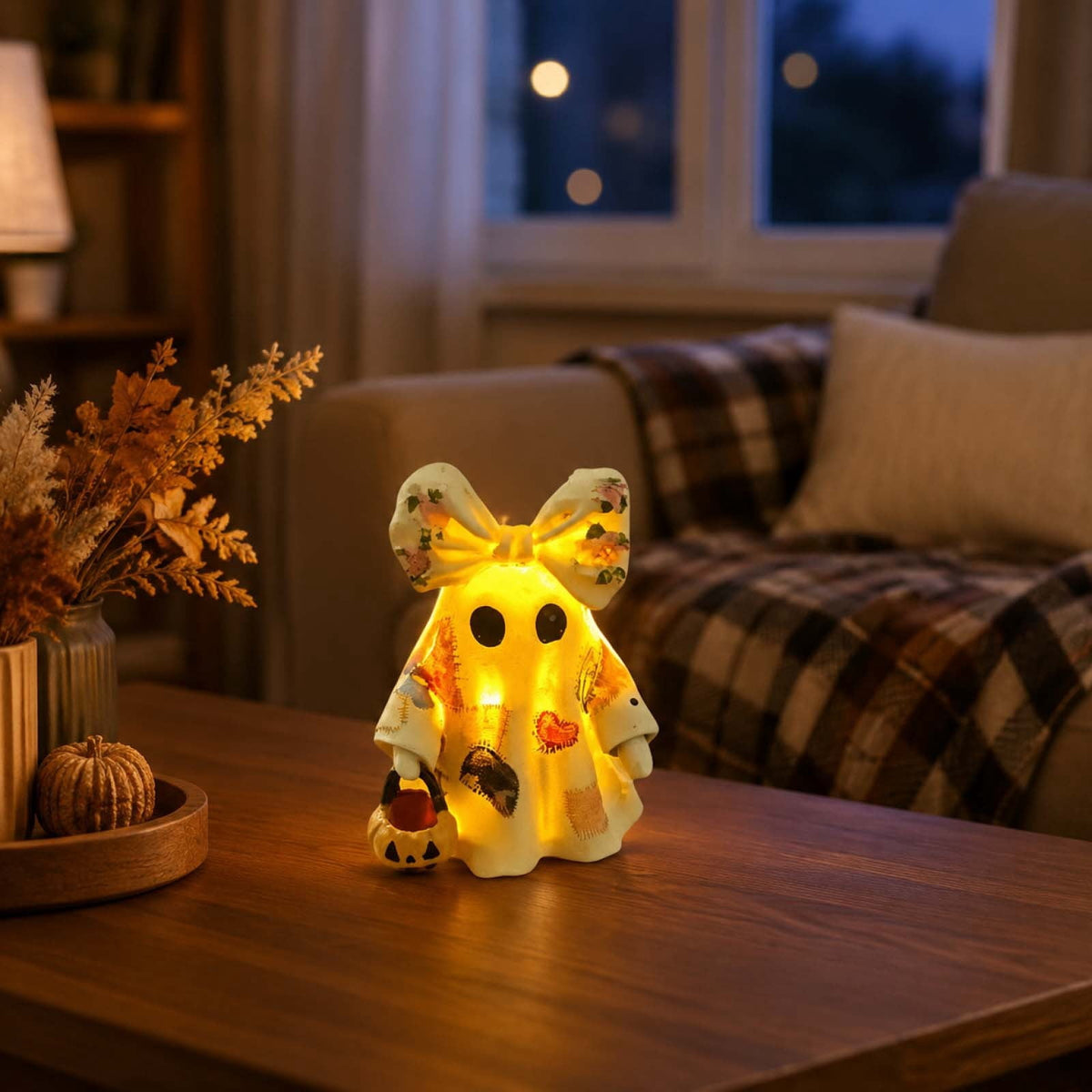 Sruoe Resin Owl Vintage Table Lamp, Decorative Animal Night Light for Bedroom Office Indoor Home Year Round Decor