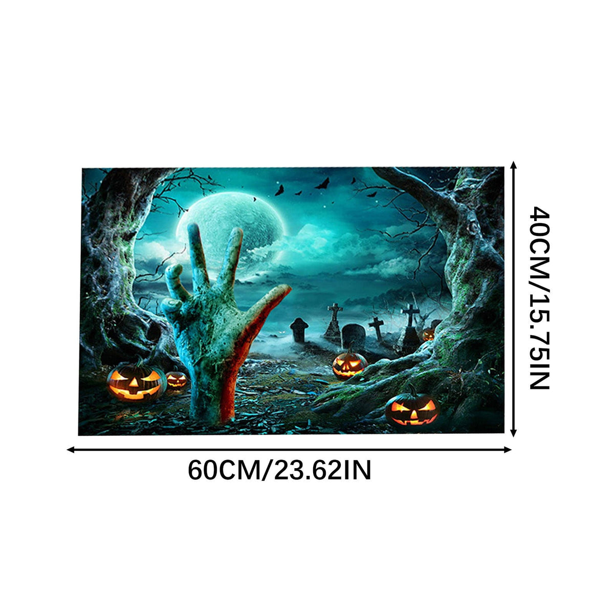 Halloween Kitchen Mat Halloween Printed Carpet Non-slip Entry Door Entry Mat Absorbent Bathroom Kitchen Entryway Mat 40*60cm