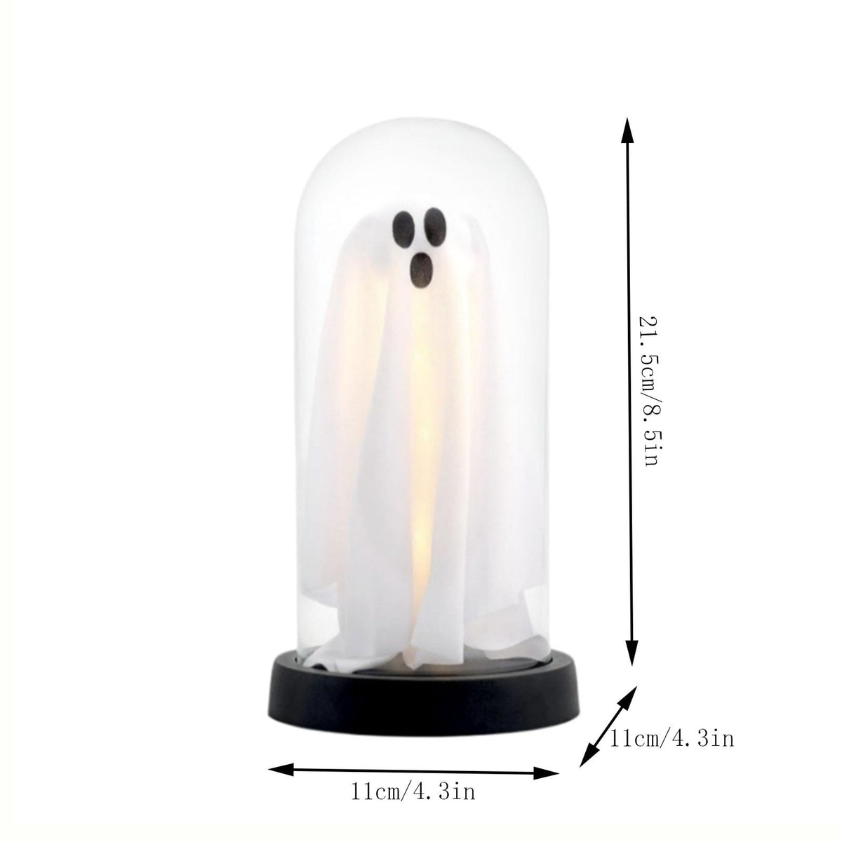 Diceymbol 11.81 Inch Halloween Ghost Night Light, Witch Hat Ghost Lamp with Jack O Lantern, Halloween Decorations Indoor for Table Mantel Party Decor