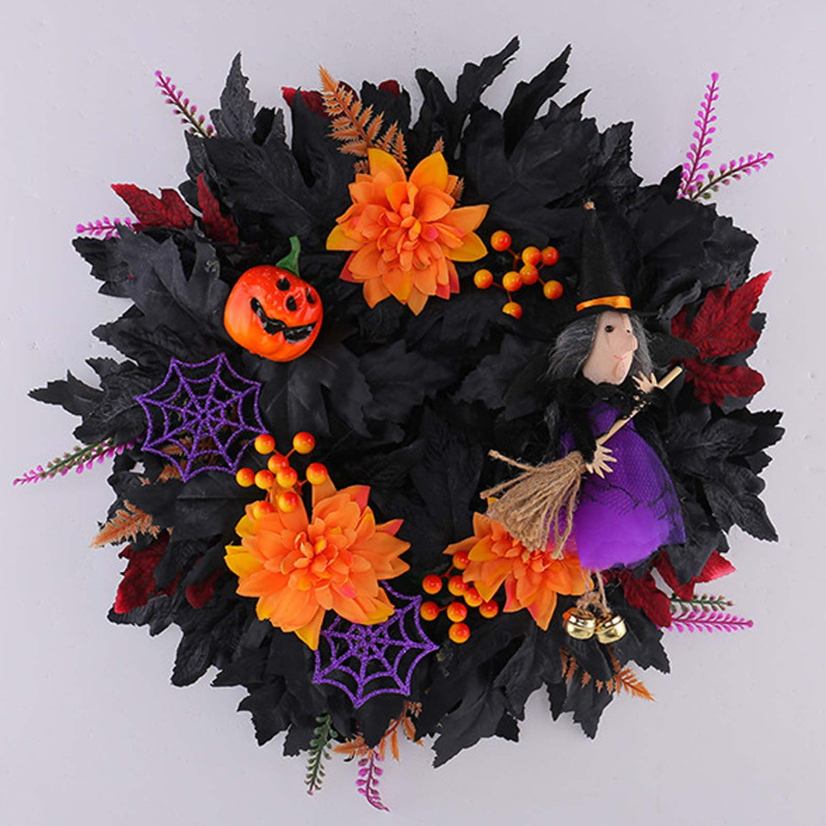 Rijanmt Decorative Plastic Easter Day Wreath, Multicolor