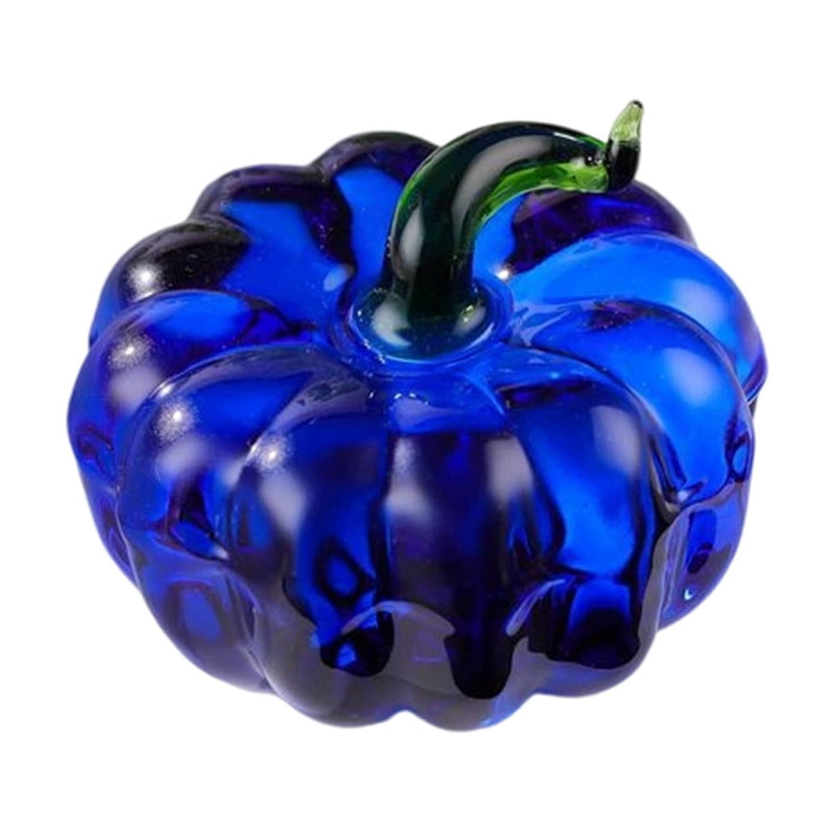 RuiJiao Glass Pumpkin Decoration Multicolor, Crystal Art Home Office Decor for Halloween Thanksgiving Holiday Gift