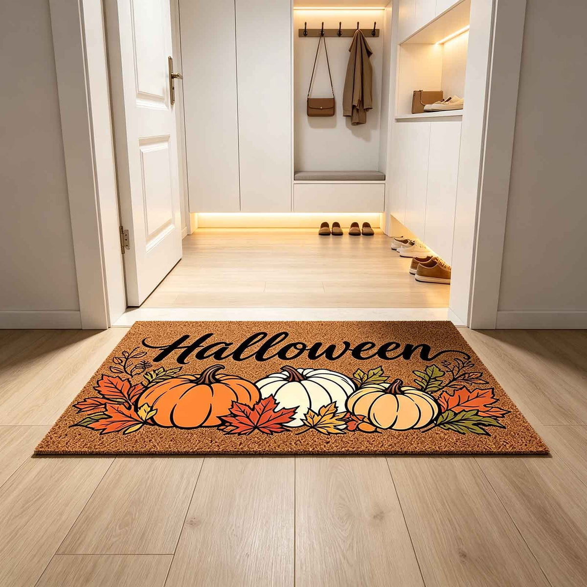 Halloween Kitchen Mat Halloween Printed Carpet Non-slip Entry Door Entry Mat Absorbent Bathroom Kitchen Entryway Mat 40*60cm