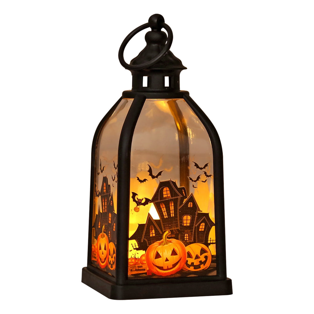 Qocolcyl 2 Pack Halloween Skeleton Lights Decorations, Halloween Candles Lamp Decoration Ornament Indoor Outdoor, Halloween Scary Decor for Home Room Table Outside Yard Lawn Garden Party Supplies