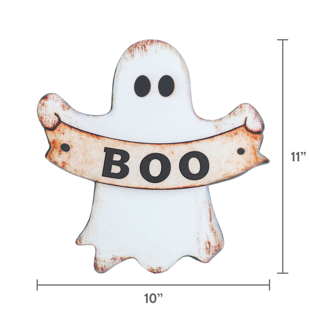 Metal Ghost Yard Stake Decoration, Black and White, Halloween by Way To Celebrate