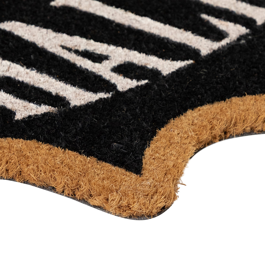 Northlight Natural Coir "Halloween" Bat Shaped Doormat - 18" x 30"