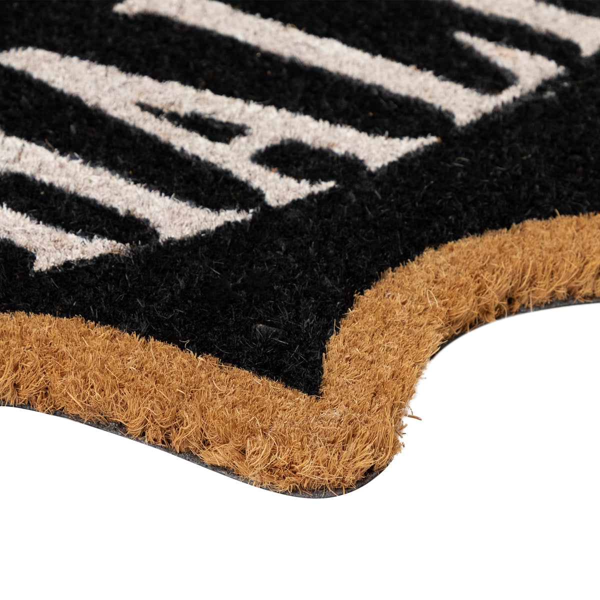 Northlight Natural Coir "Halloween" Bat Shaped Doormat - 18" x 30"