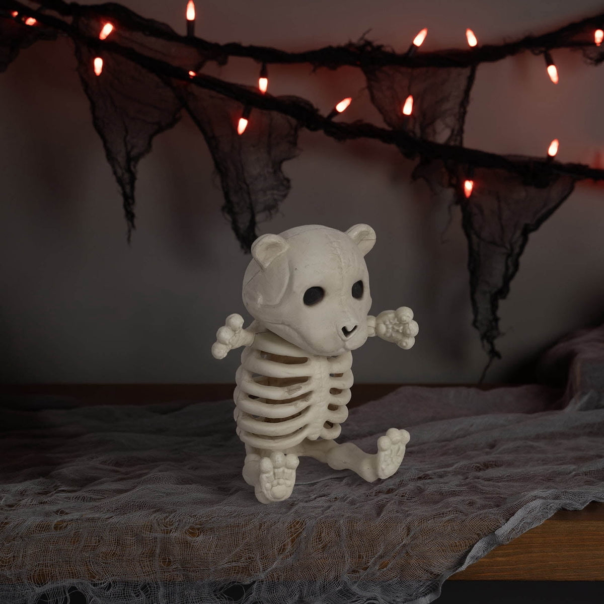 Faux Skeleton Bear Decoration, 5.2", Halloween by Way To Celebrate